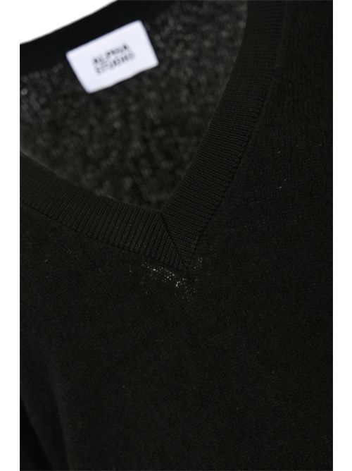 Maglia in misto lana con scollo a V Alpha studio | AD-4522A2002